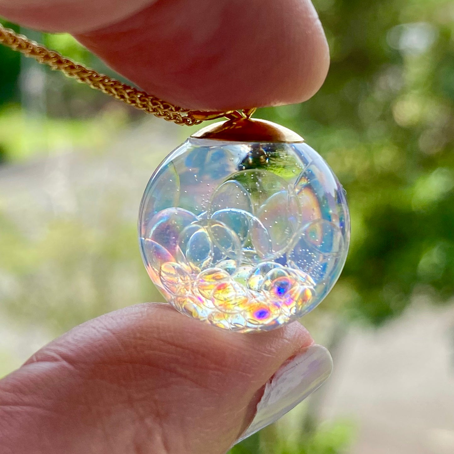 Golden Fairy Bubble Necklace