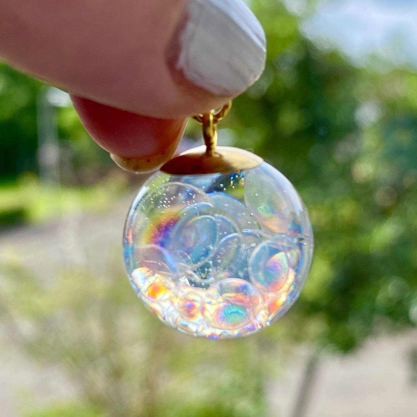 Golden Fairy Bubble Necklace