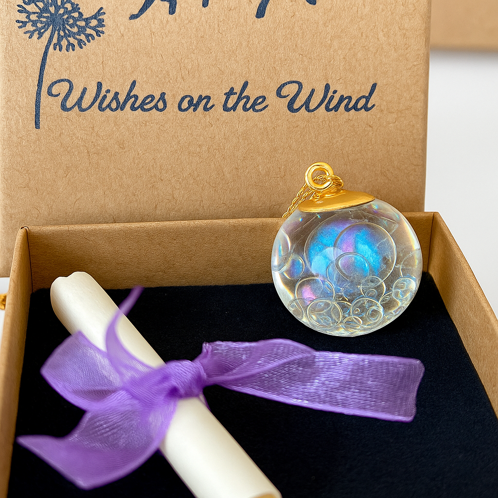 Golden Fairy Bubble Necklace