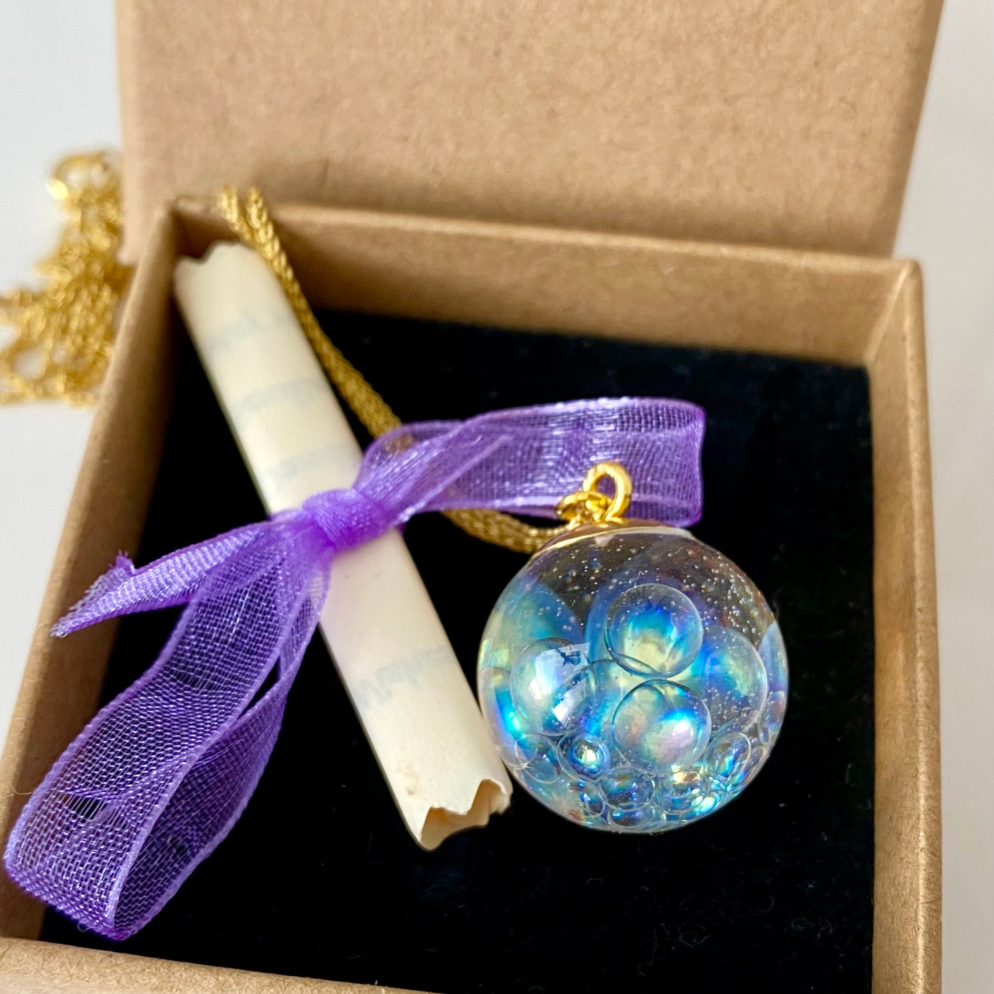 Golden Fairy Bubble Necklace