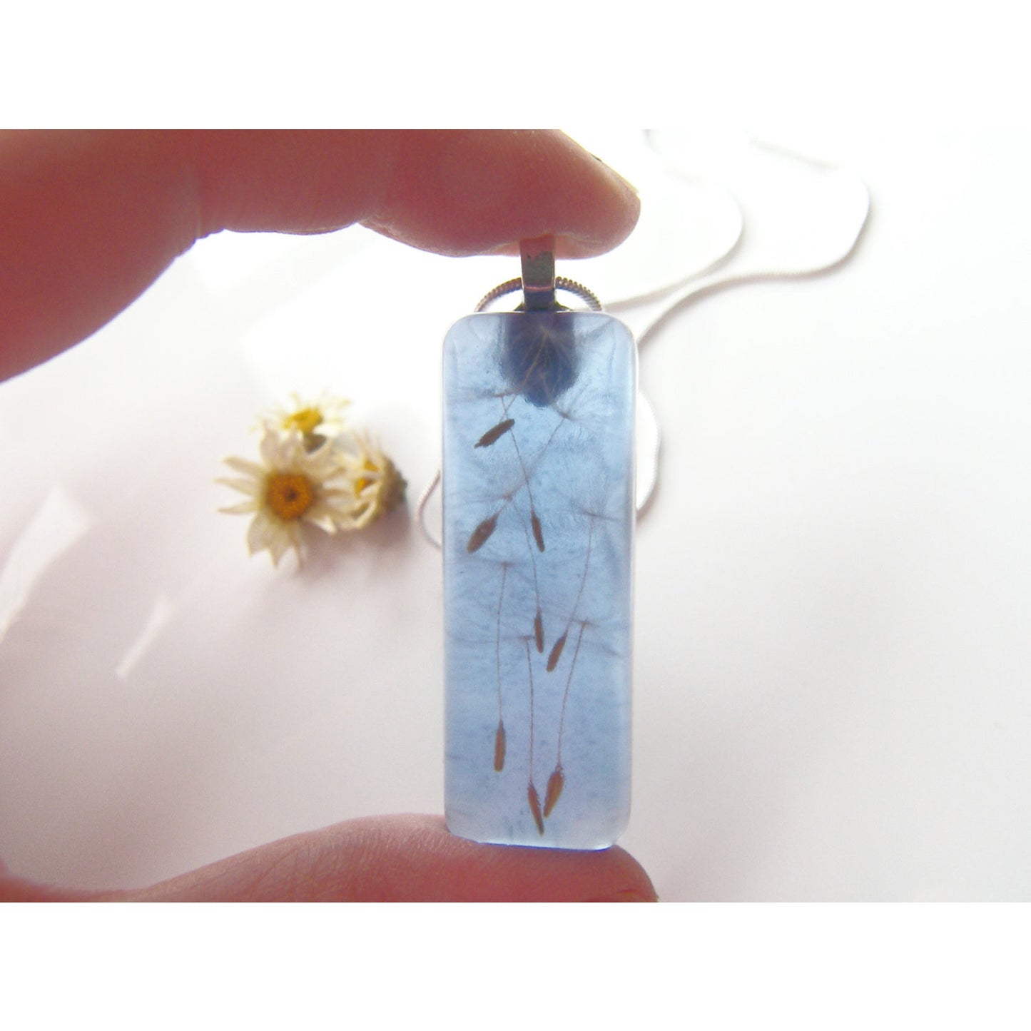 Dandelion Necklace, Botanical Pendant, Make a Wish, Woodland Necklace, Bridesmaids Gifts, Gifts for Women