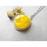 Buttercup Pendant, Real Flower, Botanical Necklace, Nature, Eco Friendly