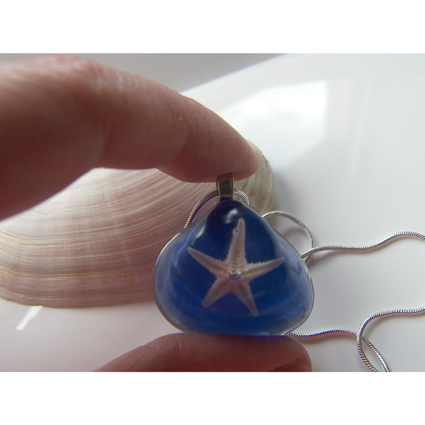 Starfish Resin Pendant, Shell, Seaside, Nature