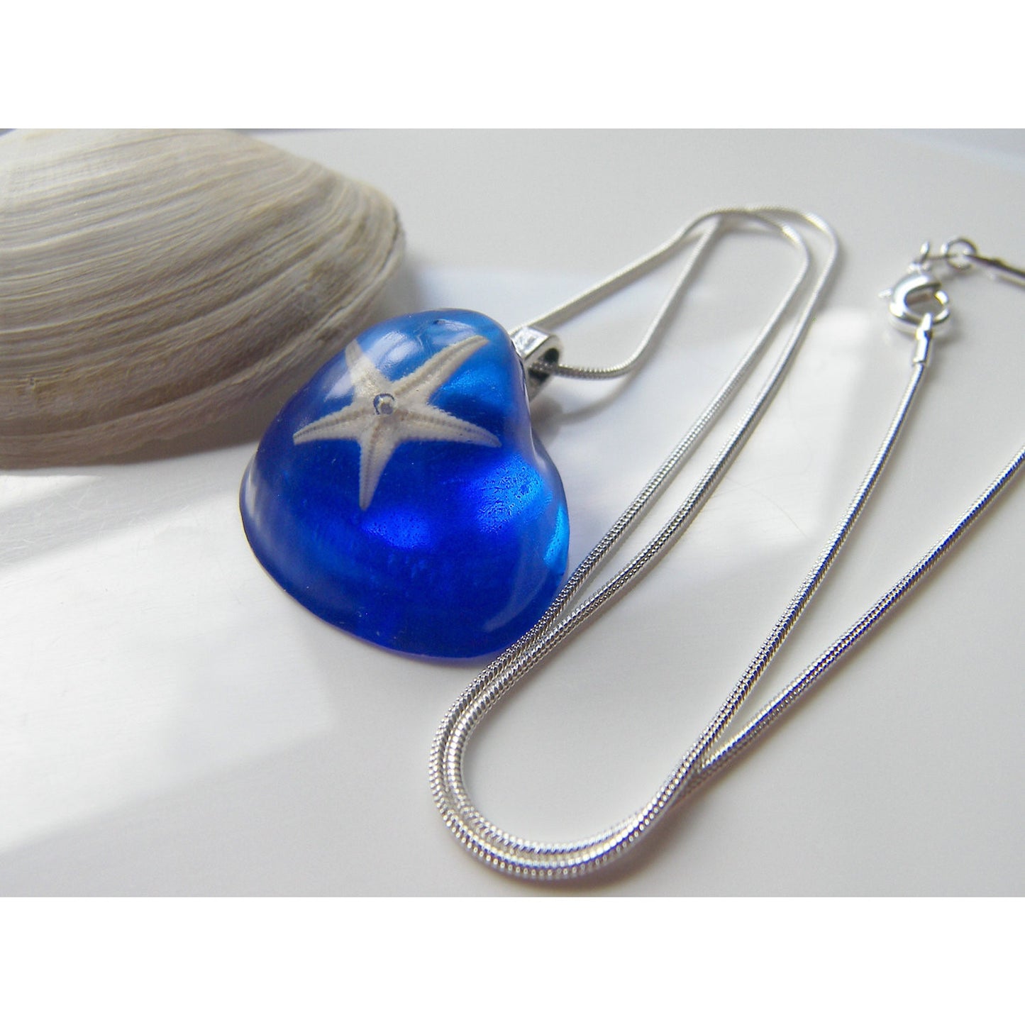Starfish Resin Pendant, Shell, Seaside, Nature