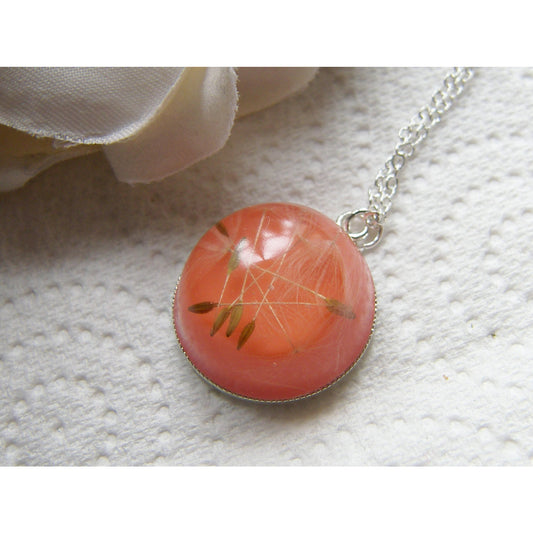 Wishes on the Wind Necklace, Wish Necklace, Gift for Her, Dandelion Necklace, Wedding Necklace, Bride Necklace