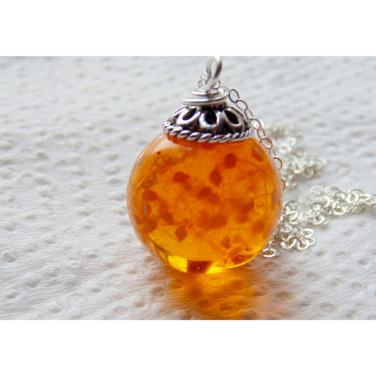 amber resin necklace