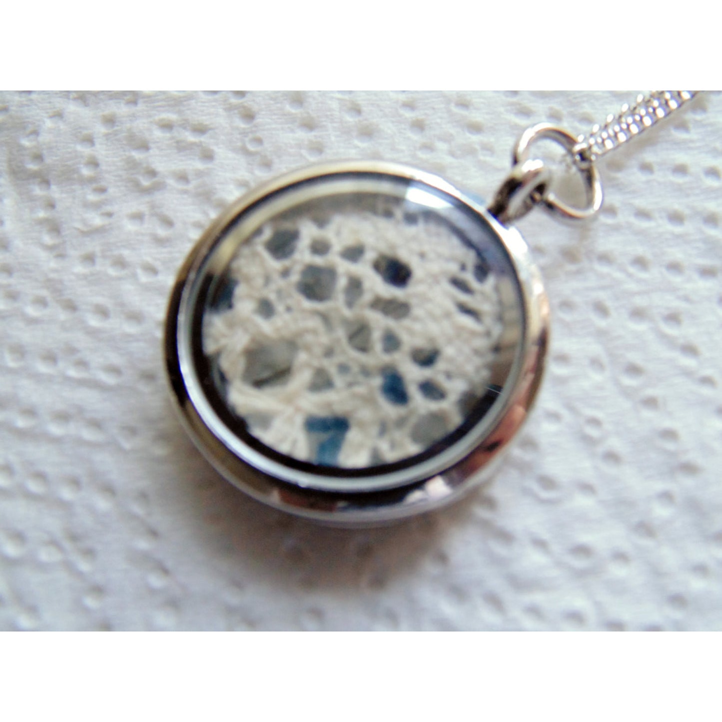 Forget me Not Necklace, Locket Necklace, Pressed Flower Necklace, Bridesmaid Jewelry, Remembrance Gift, Jewelry for Women