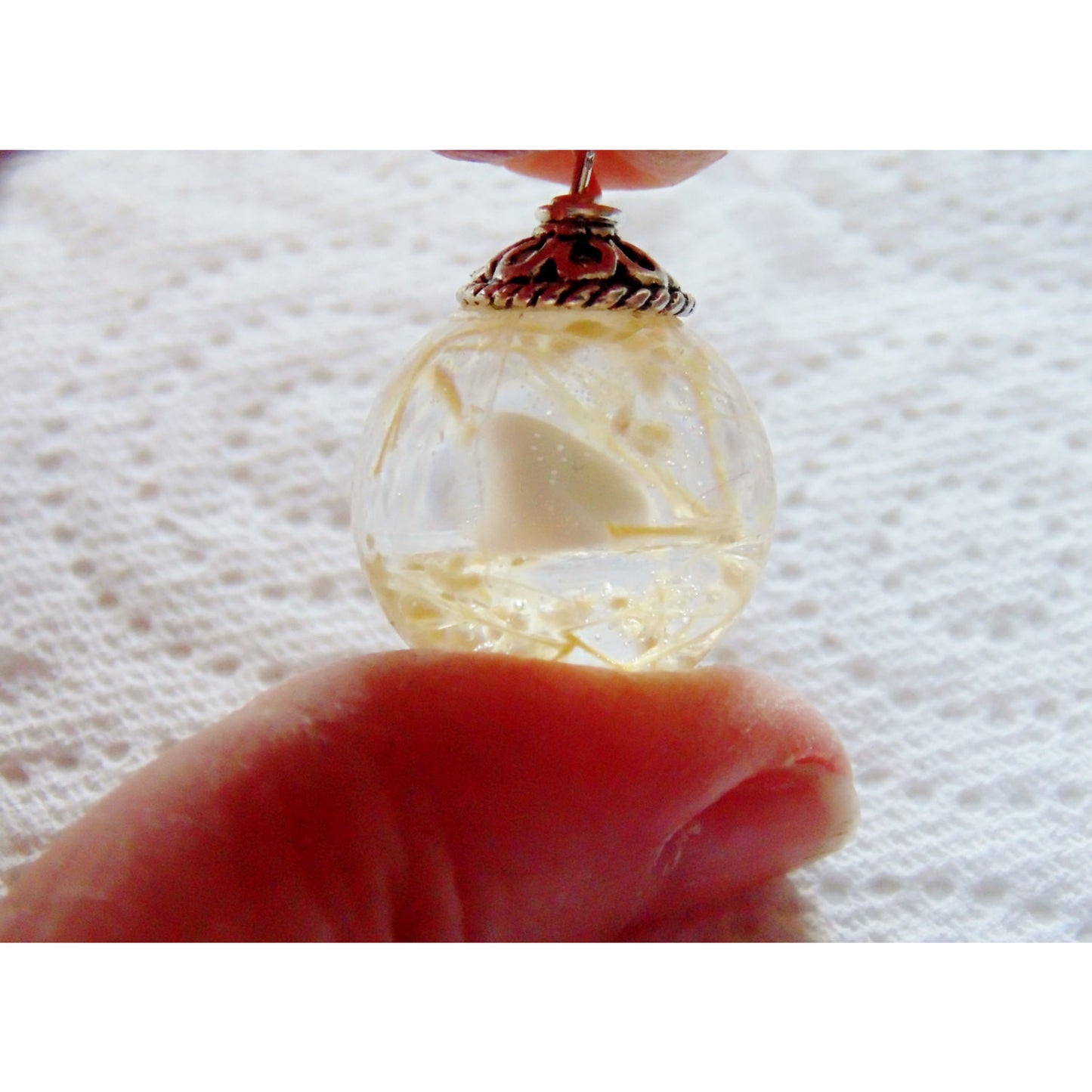 Tooth Pendant, Tooth Necklace, Custom Made Milk Tooth in Resin, Preserving Teeth, Tooth Fairy, Eco Friendly Pendant, Resin Orb, Mothers day