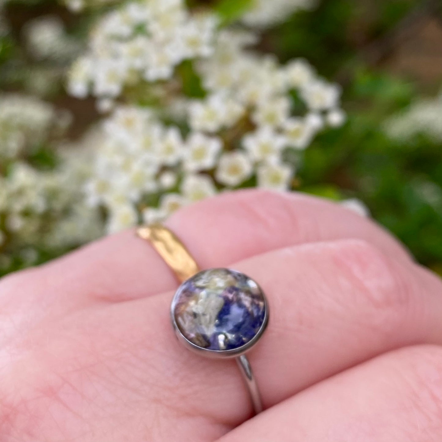 Custom Bridal Flower Ring, Preserve Your Wedding Bouquet, Handmade in Scotland
