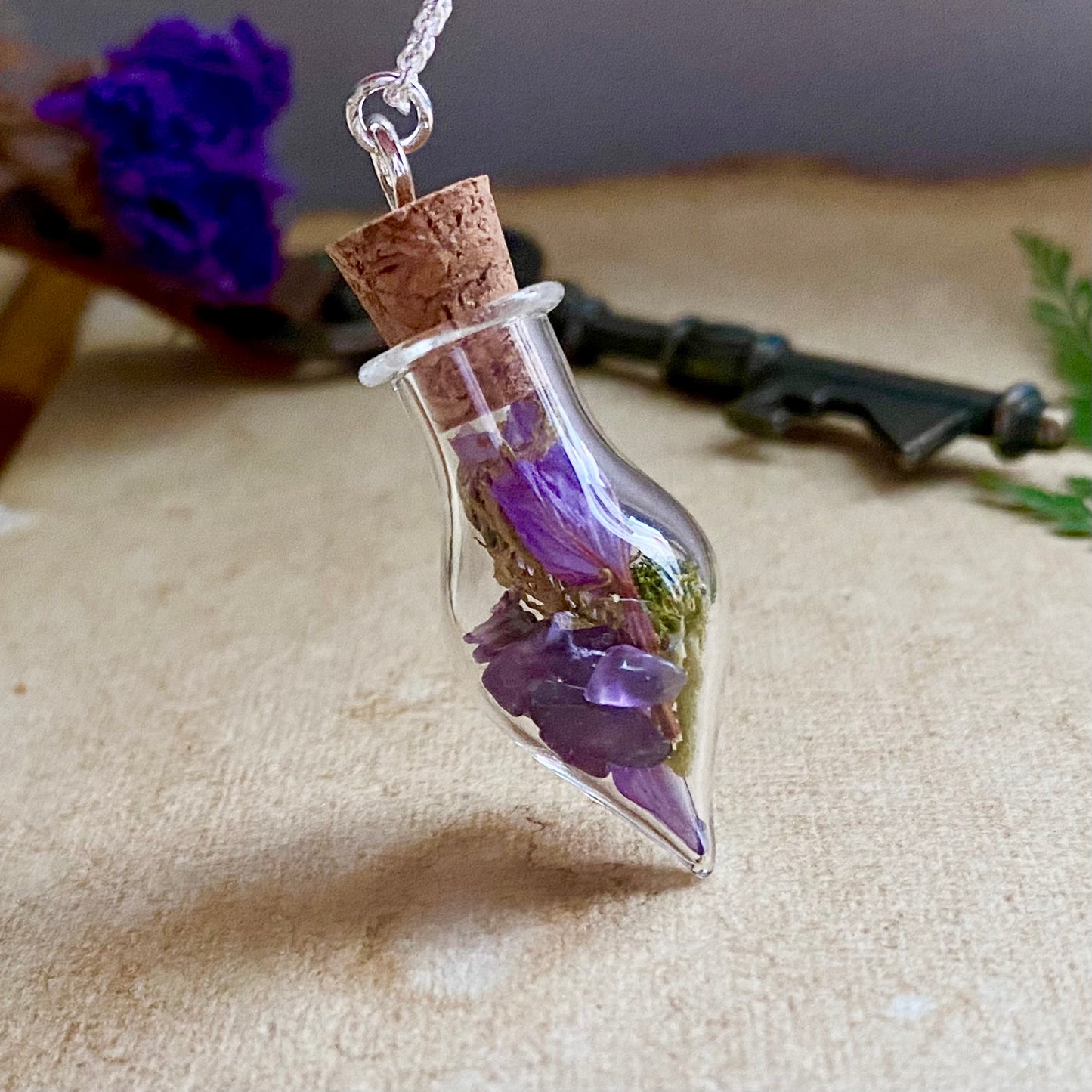 The Serenity Vial – Amethyst & Sea Lavender
