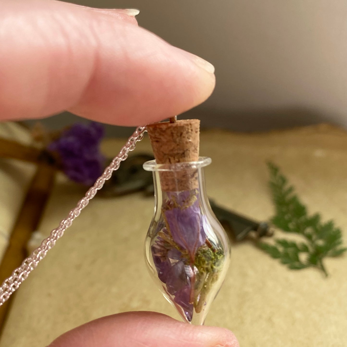 The Serenity Vial – Amethyst & Sea Lavender