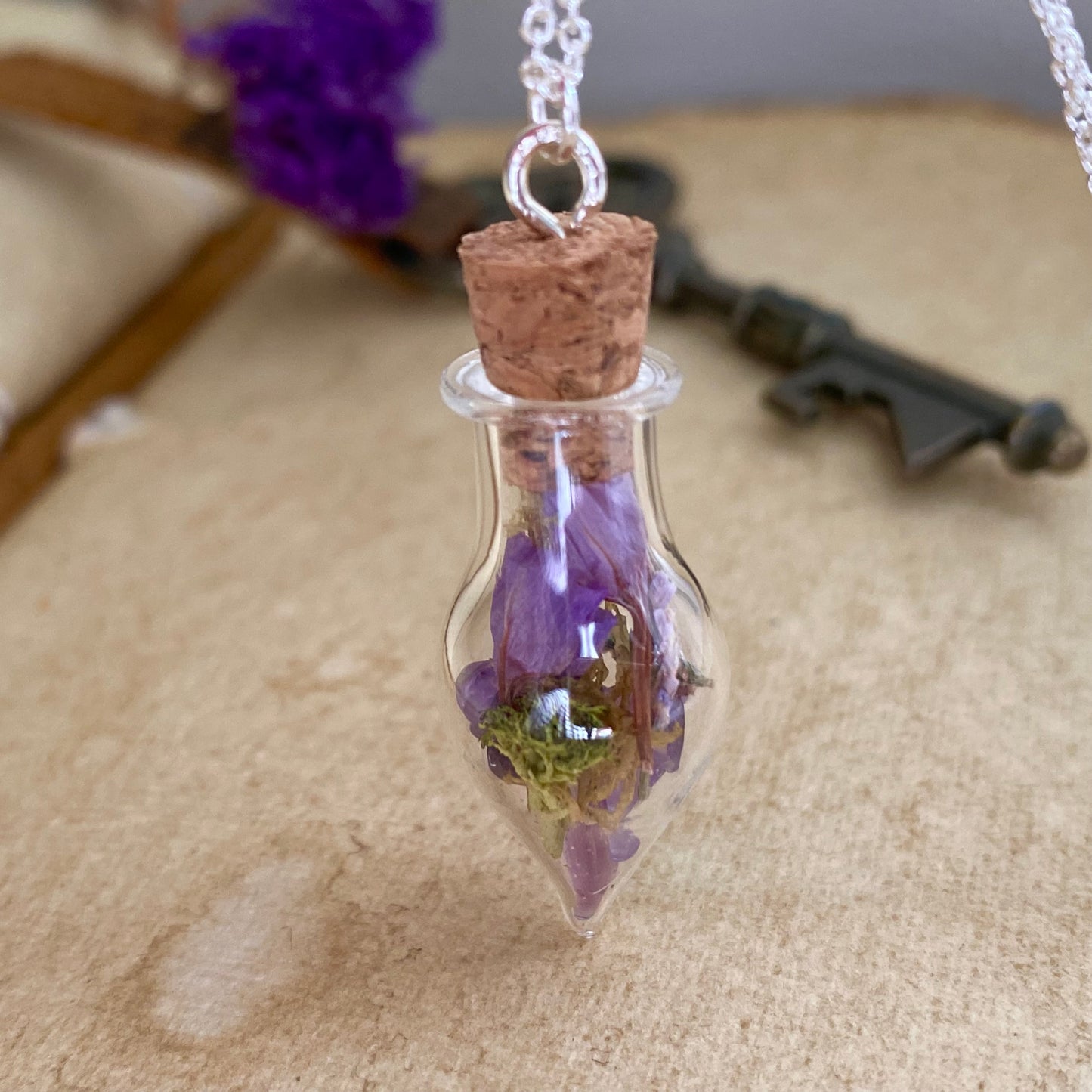 The Serenity Vial – Amethyst & Sea Lavender