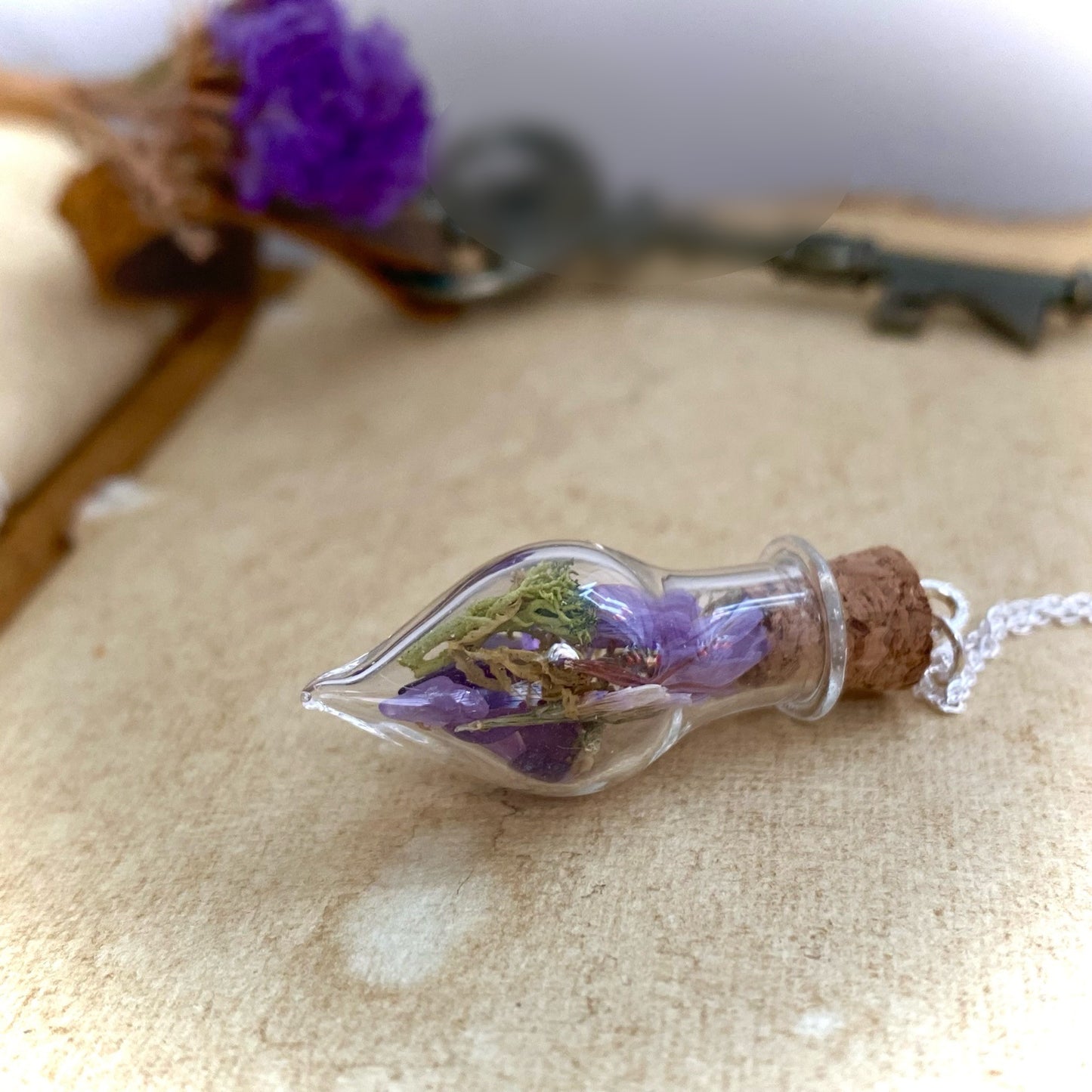 The Serenity Vial – Amethyst & Sea Lavender