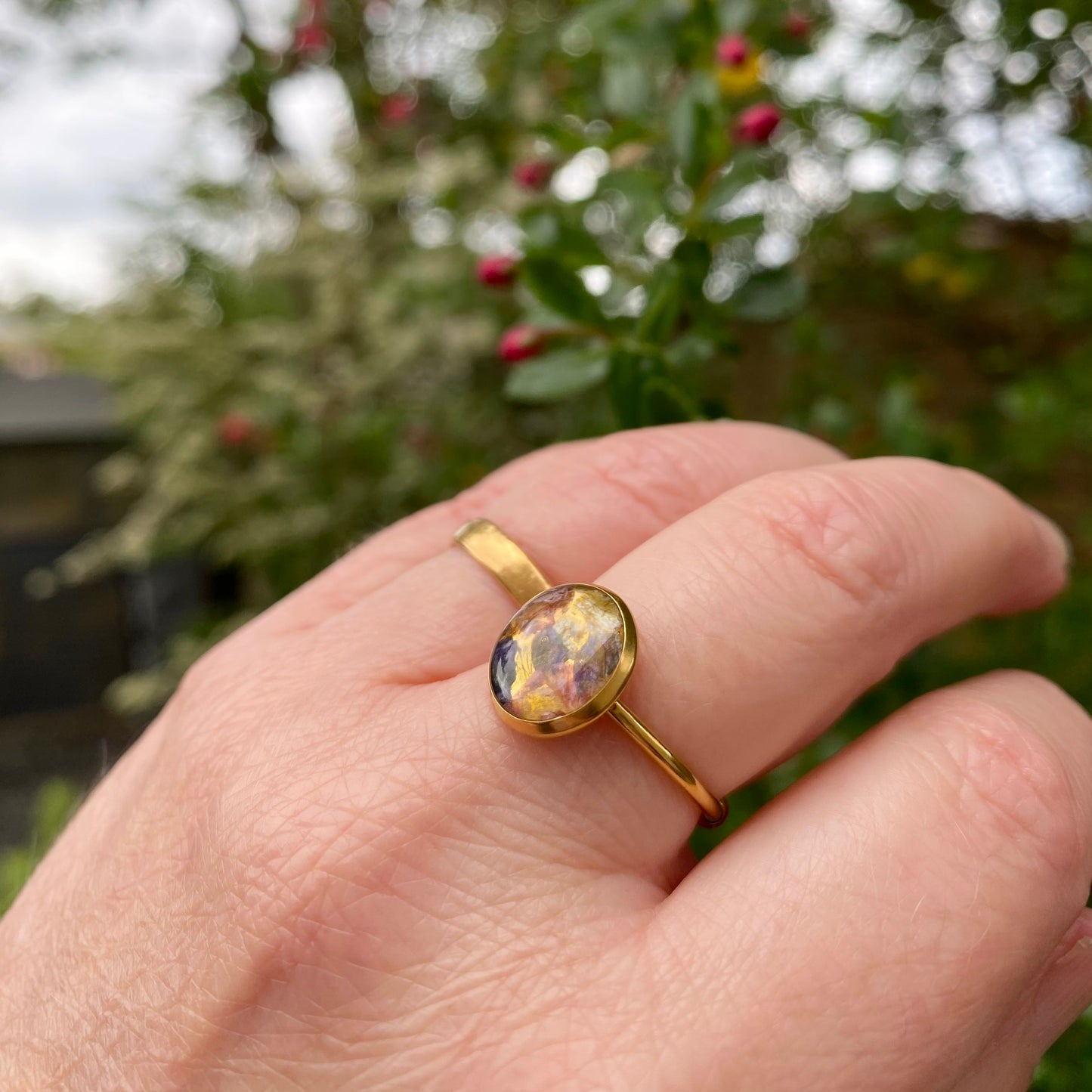 Custom Bridal Flower Ring, Preserve Your Wedding Bouquet, Handmade in Scotland