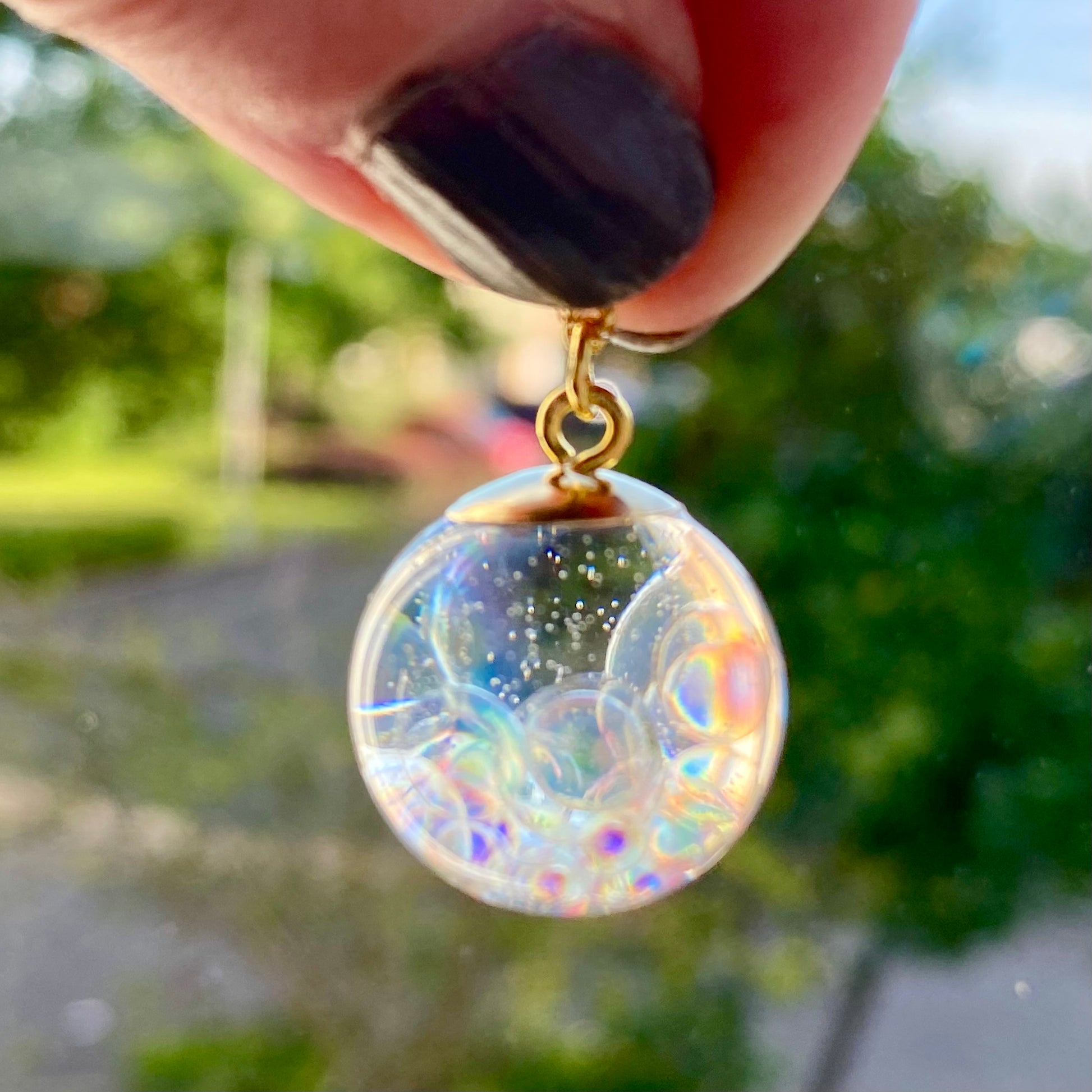 Golden Fairy Bubble Necklace – Wishes on the Wind