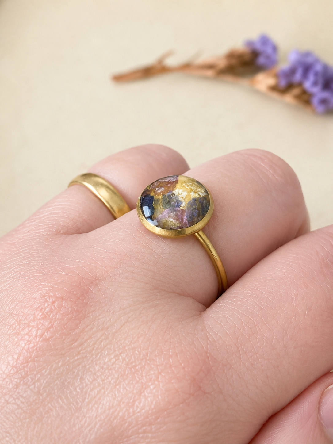 Custom Bridal Flower Ring, Preserve Your Wedding Bouquet, Handmade in Scotland