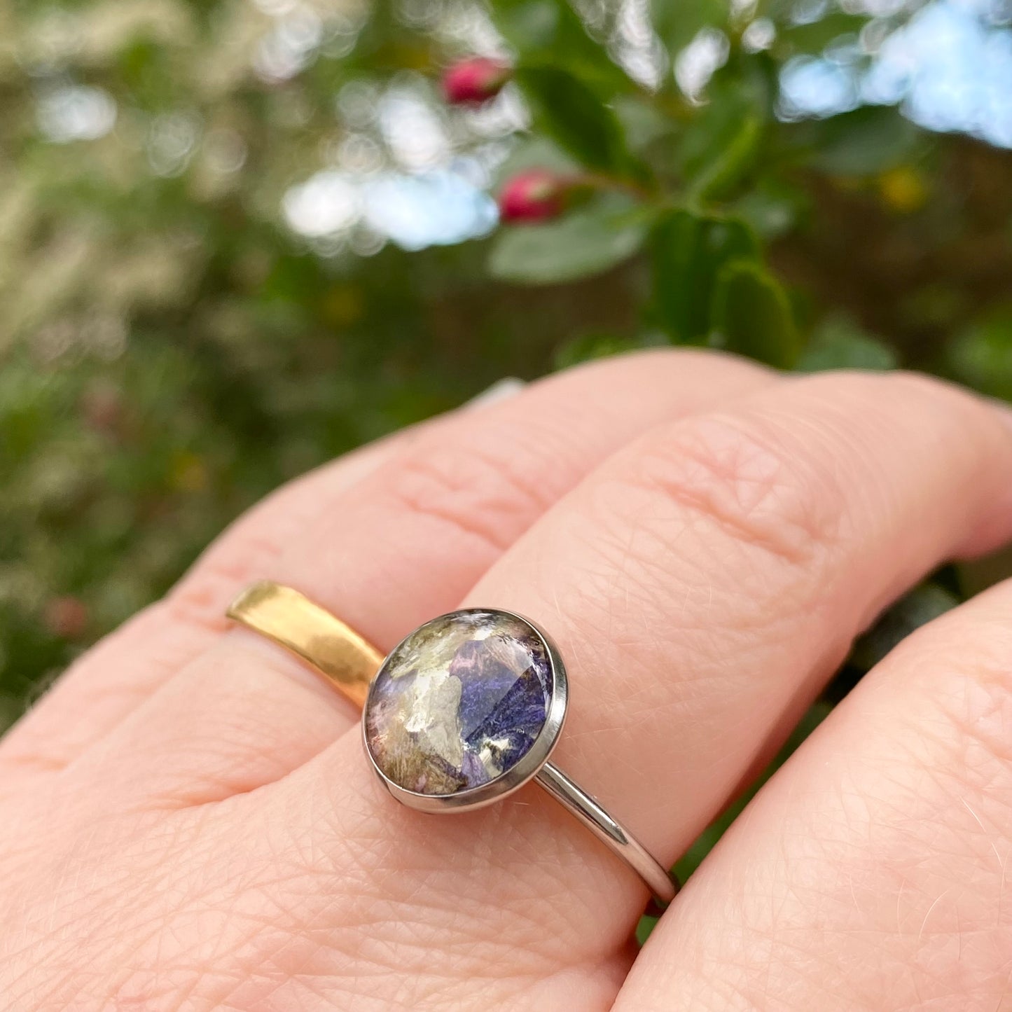 Custom Bridal Flower Ring, Preserve Your Wedding Bouquet, Handmade in Scotland