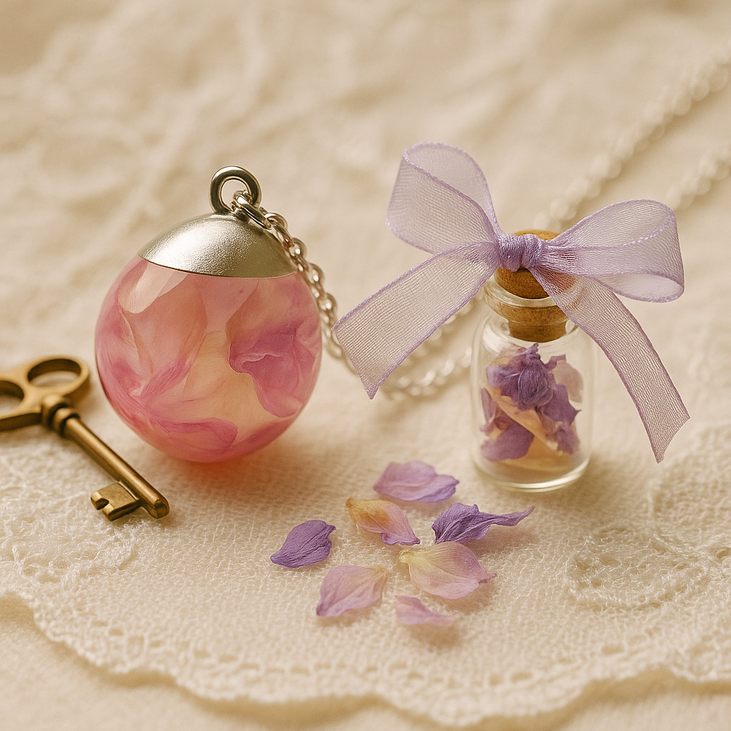🌸 Bridal Bouquet Necklace – Preserve Your Wedding Flowers
