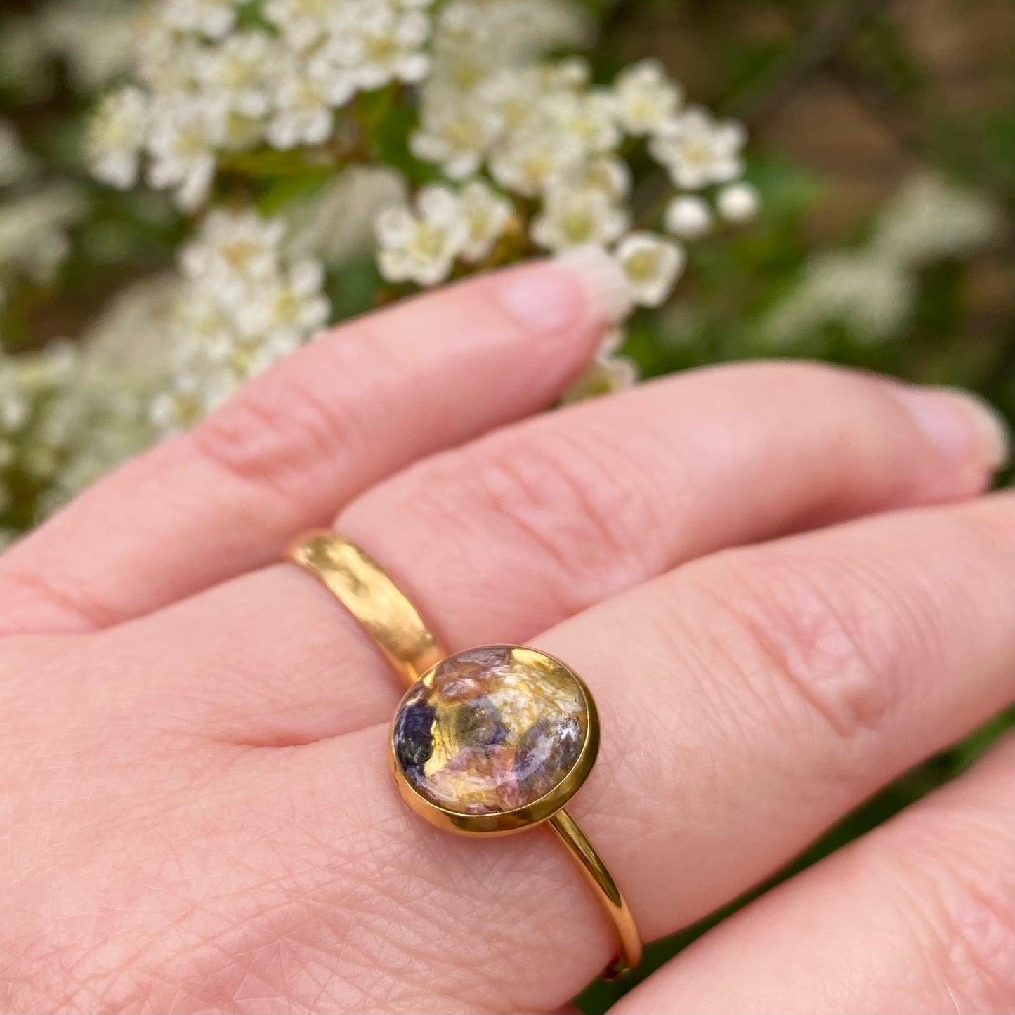 Custom Bridal Flower Ring, Preserve Your Wedding Bouquet, Handmade in Scotland