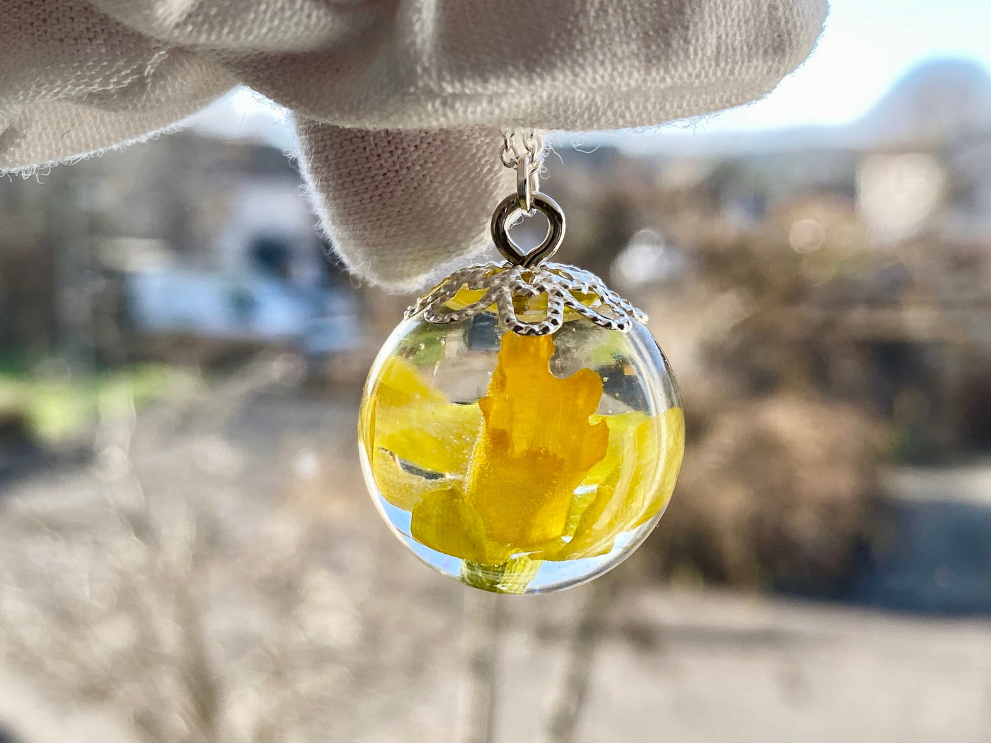 Daffodil Necklace, March Birthflower