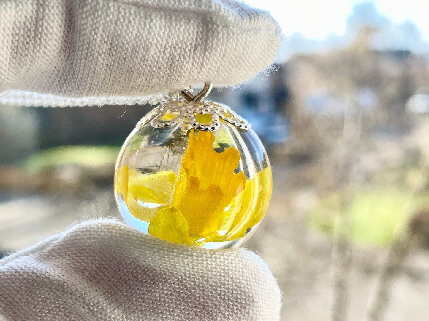 Daffodil Necklace, March Birthflower