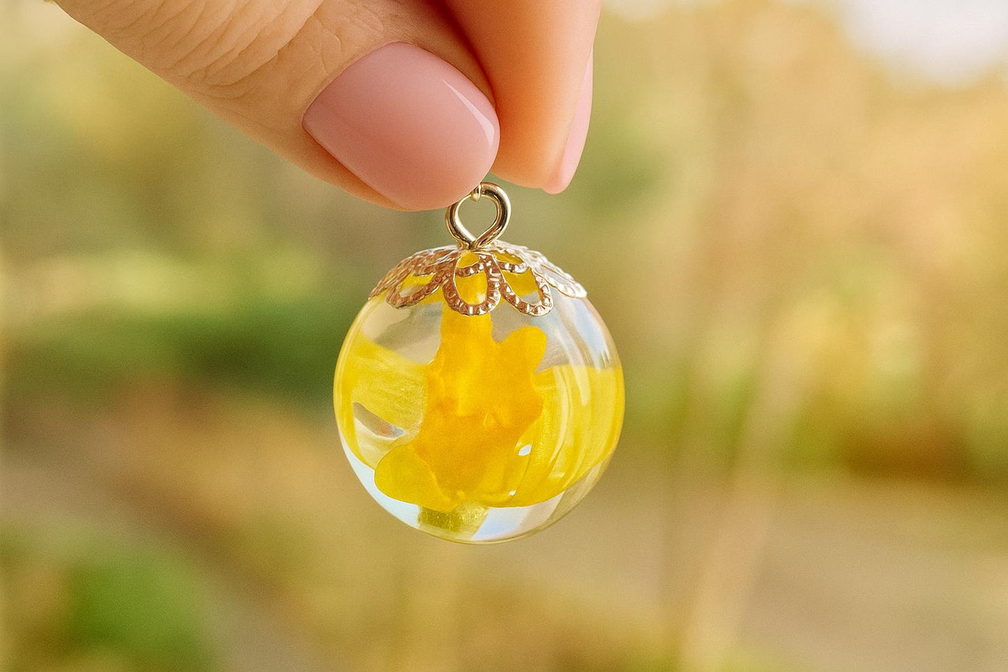 Daffodil Necklace, March Birthflower