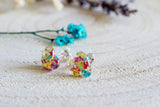 real flower earrings