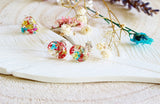 Gorgeous Real Summer Flower Earrings, Summer Blossoms, Sterling Silver Earrings
