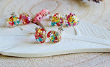 Gorgeous Real Summer Flower Earrings, Summer Blossoms, Sterling Silver Earrings