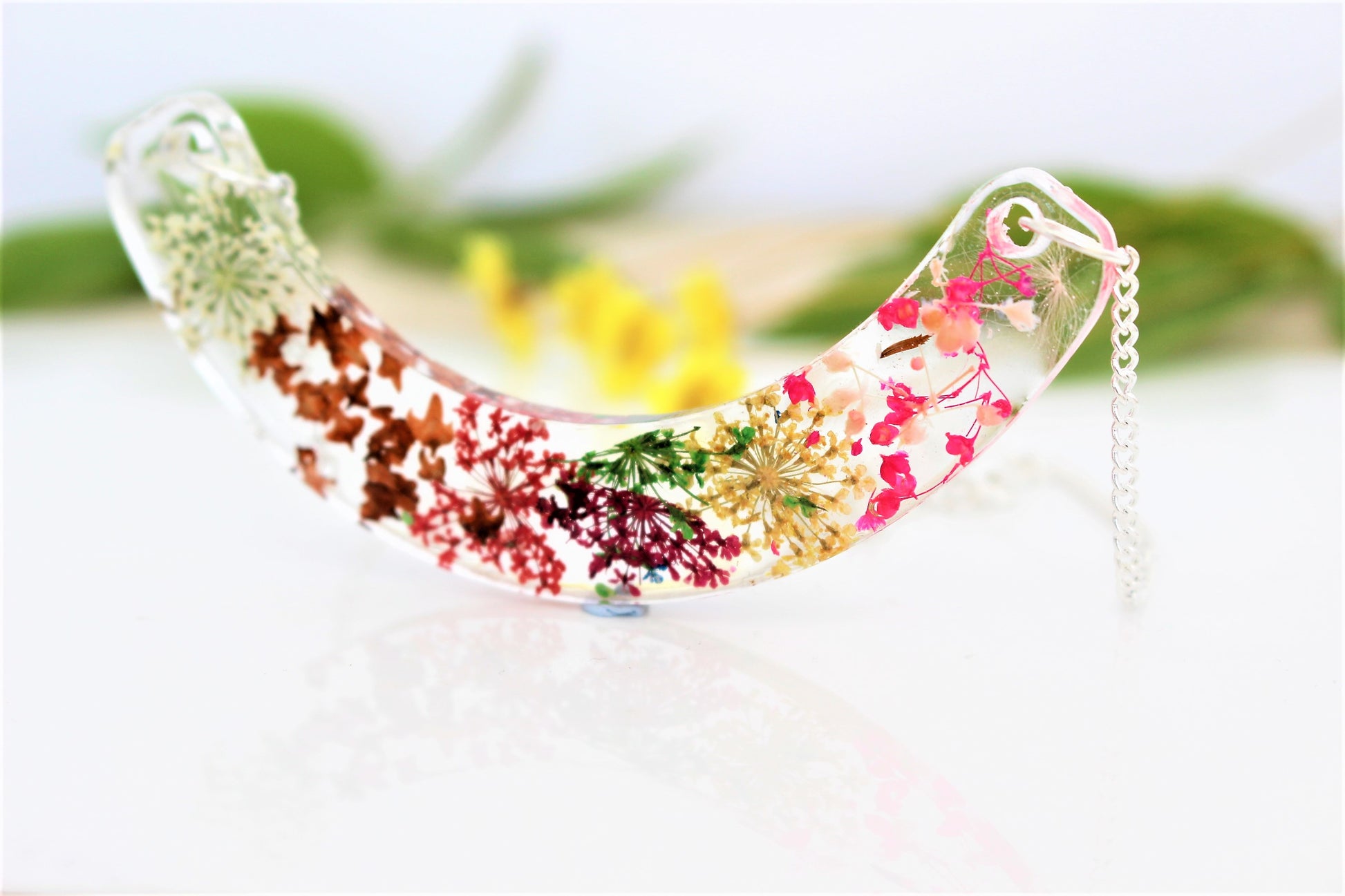 real flower necklace