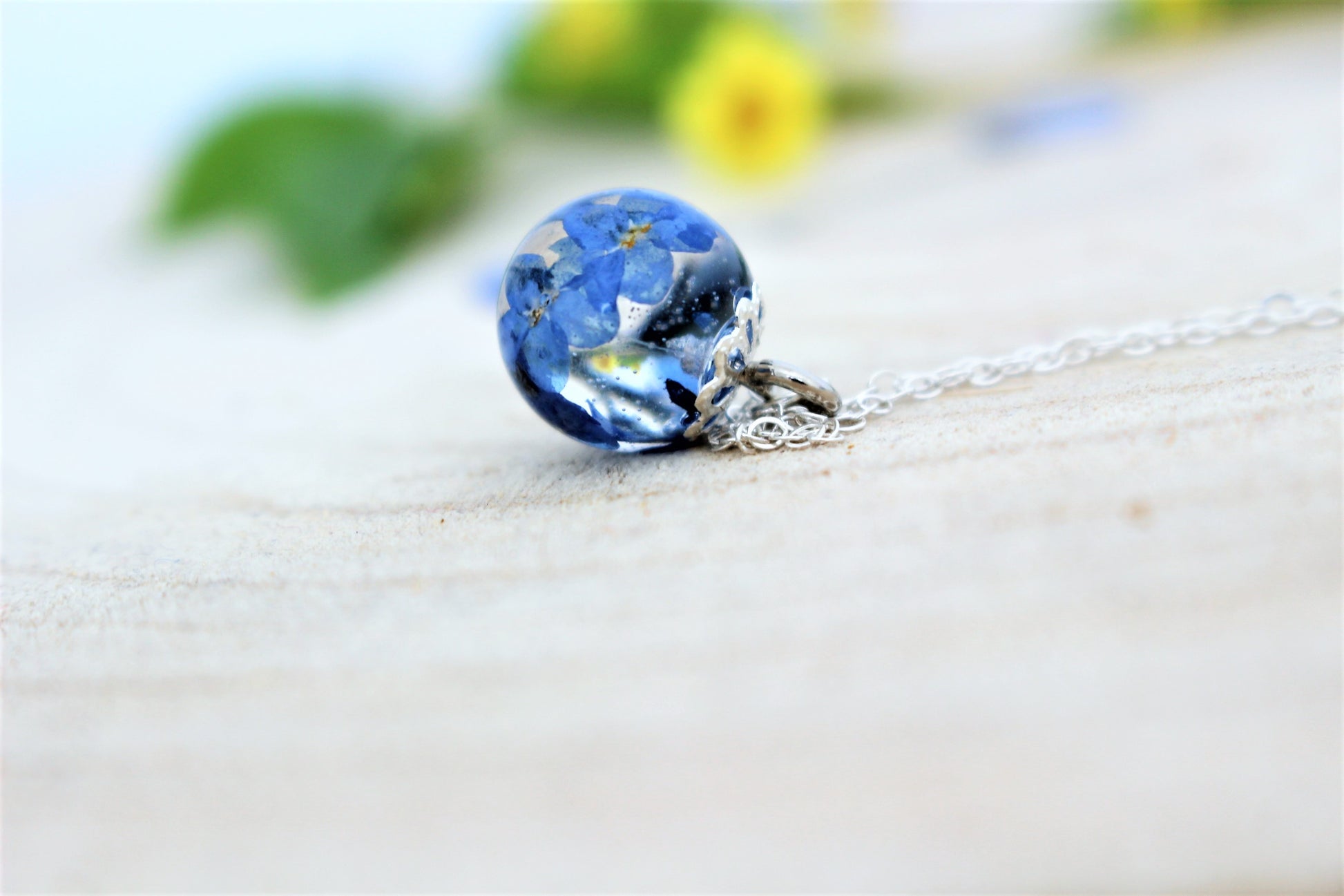 real flowers in resin