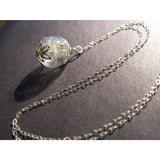Dandelion Necklace on Sterling Chain