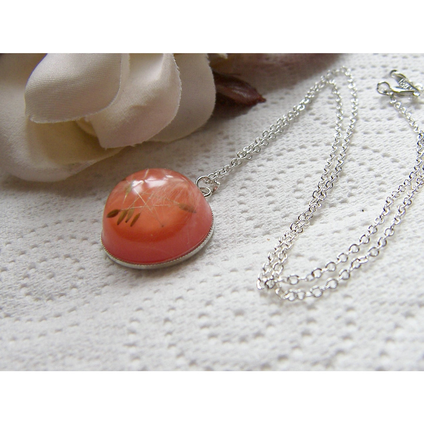 Wishes on the Wind Necklace, Wish Necklace, Gift for Her, Dandelion Necklace, Wedding Necklace, Bride Necklace