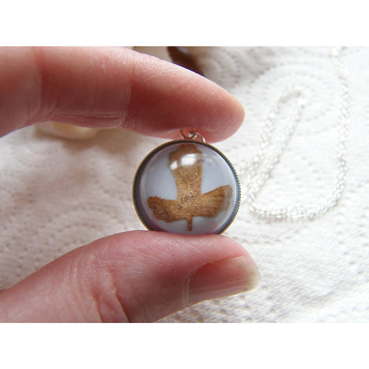 Leaf Necklace, Autumn Necklace, Real Leaf Pendant, Fall Jewelry, Resin Necklace