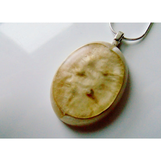 Honesty Seed Necklace, Honesty, Lunaria, Money Plant, Eco Resin, Gift for Her, Jewelry for Woman, Wife, Sister, Mother, Handmade Jewellery